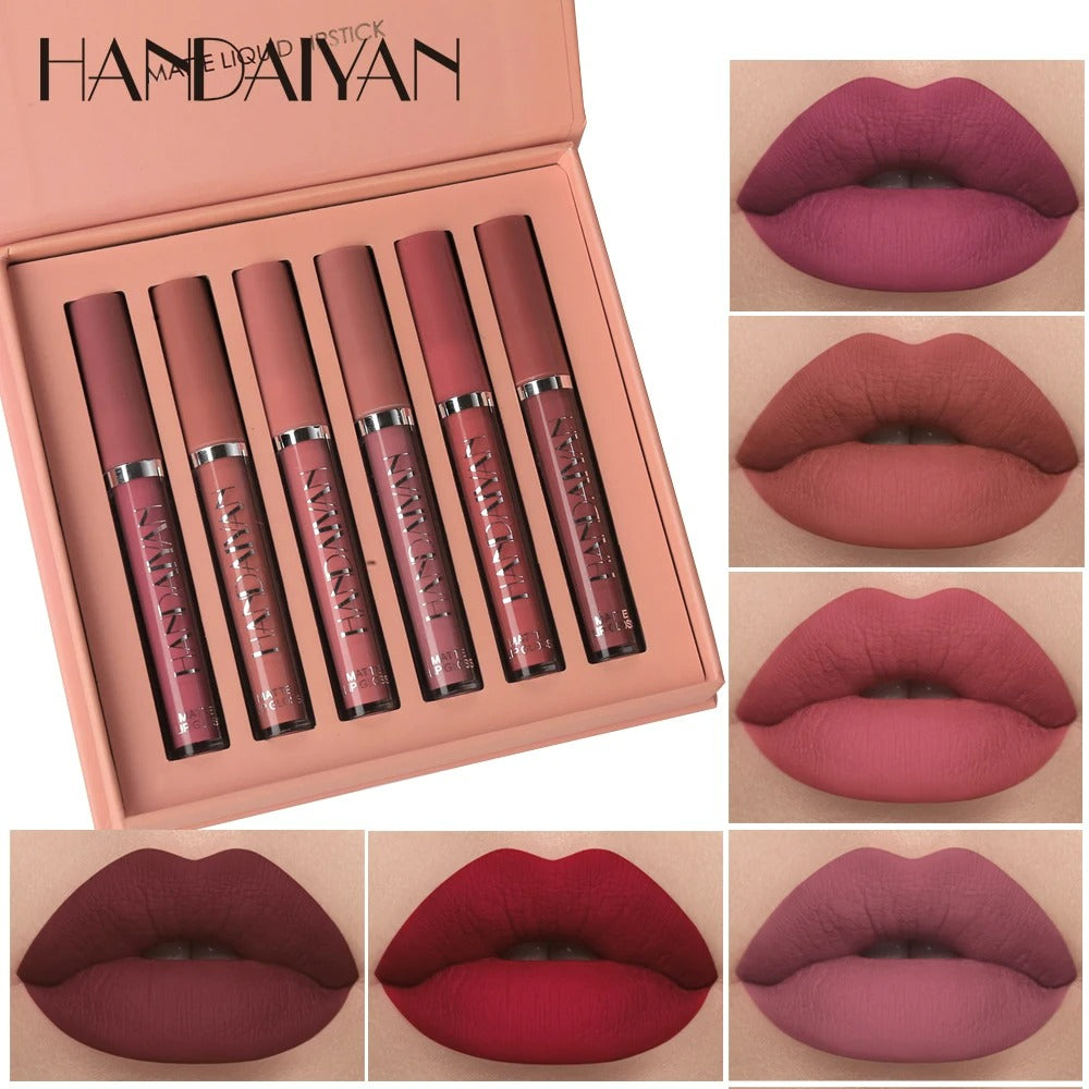12 Colors Handaiyan Matte Liquid Lipstick Set
