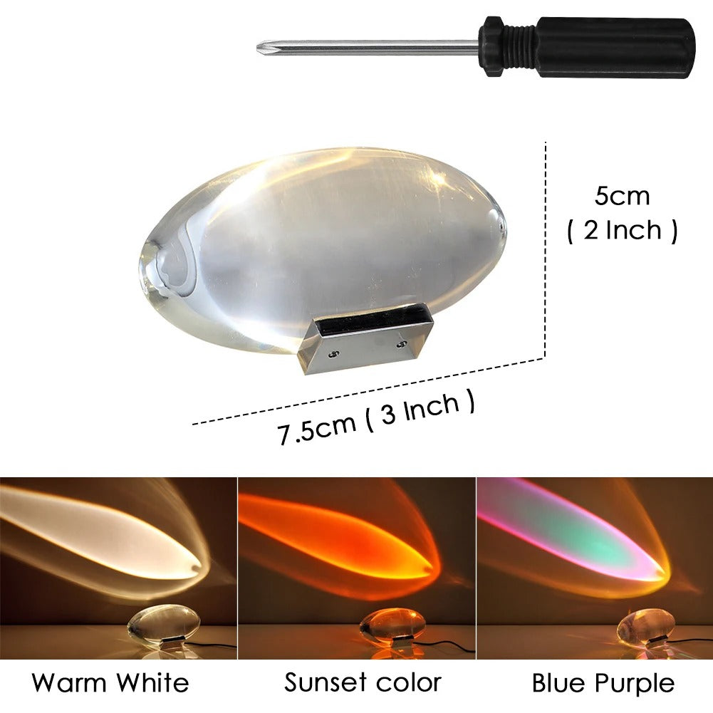 Italian Designer Table Lamp Led Crystal Eye Of The Sky Egg-shaped Lamps